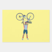 Cycluslijst Een fiets opheffen Inpakpapier Vel (Voorkant)