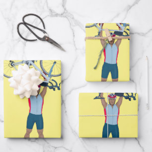 Cycluslijst Een fiets opheffen Inpakpapier Vel