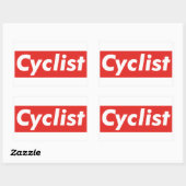 Cycluslijst Rechthoekige Sticker (Vel)