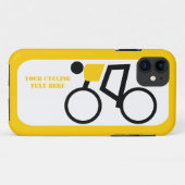Cyclusrijder die zijn fiets gebruikt Case-Mate iPhone case (Achterkant (horizontaal))