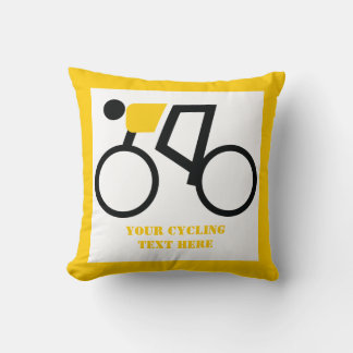 Cyclusrijder die zijn fiets gebruikt kussen