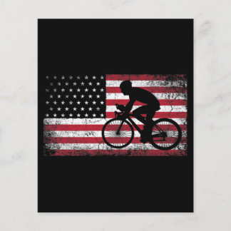 Cyclusrijwiel Amerikaanse vlag op 4 juli