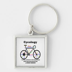 Cycologie the Science of the Joy of Bike Riding Fu Sleutelhanger