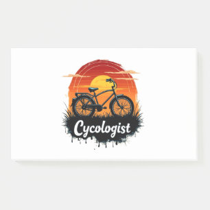 Cycologist Bike Adventure: Sunset Graphic T-shirt Post-it® Notes