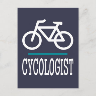 CYCOLOGIST Bike Biking Cycling Funny Novelty Briefkaart