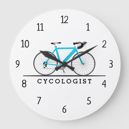 Cycologiste Aqua Bicyclette Grande horloge (Recto)