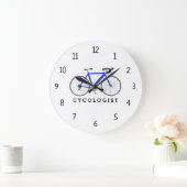 Cycologiste Bicyclette Bleue Grande horloge (Maison)
