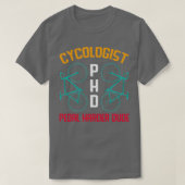 Cycologiste Pédale PHD plus dur dude TShirt Classi (Design devant)
