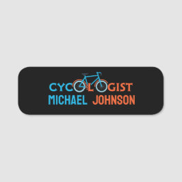 Cycoloog bike Cycling Gepersonaliseerd Naamplaatje