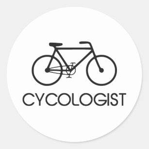 Cycoloog cycluscyclus ronde sticker