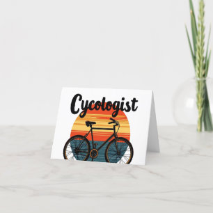 Cycoloog: Energetic Biker T-shirt – voor Fietsen Feestdagen Kaart