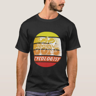 Cycoloog fiets retro cadeau voor fietsen fiets com t-shirt