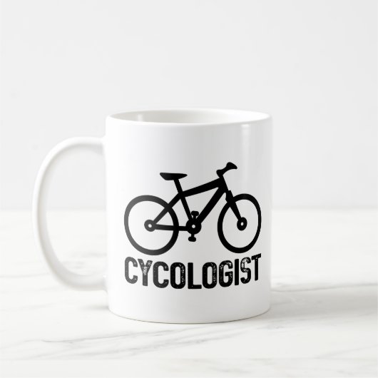 Cycoloog Fietsen Verjaardag Cool Fiets Lover Leuk Koffiemok (Links)