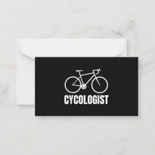 Cycoloog Funny Bicycle Bike Gift Notitiekaartje
