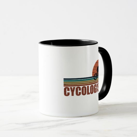 Cycoloog Funny Cycling gezegde Mok (Voorkant rechts)