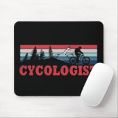 Cycoloog Funny Cycling gezegde Muismat (Met muis)
