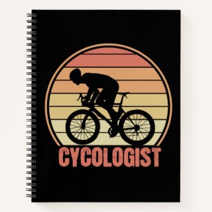 Cycoloog Funny Cycling Gift voor fietsers retro N Notitieboek