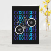 Cycoloog Grappig Fietsplezier Kaart (Gele Bloem)
