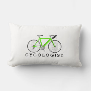 Cycoloog groene fiets wit kussen