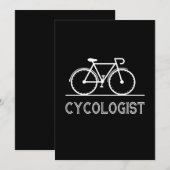 Cycoloog Lover Gift Cycling Mountain Gift Bedankkaart (Voorkant / Achterkant)