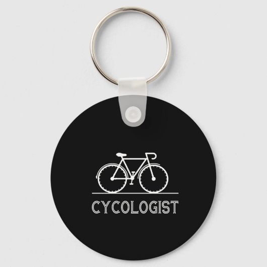 Cycoloog Lover Gift Cycling Mountain Gift Sleutelhanger (Voorkant)