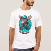 Cycoloog Moose Rijfiets T-shirt (Voorkant)