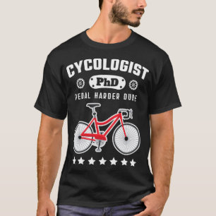 Cycoloog PhD Grappige Fietser Road Bike Fiets GIF T-shirt