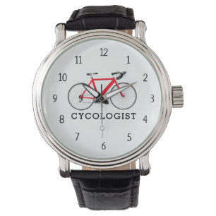 Cycoloog Red Bicycle Horloge