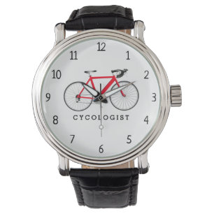 Cycoloog Red Bicycle Horloge