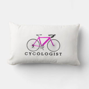 Cycoloog roze fiets wit kussen