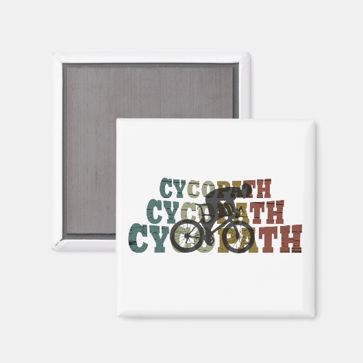 Cycopaat grappig fietsen magneet (Voorkant / Achterkant)