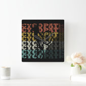 Cycopaat grappig fietsen vierkante klok (Huis)