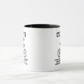 Cycopath Definitie Fietsfietsen Rijden Mok (Midden)