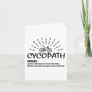 Cycopath Definitie Grappige Biker Fietser Kaart