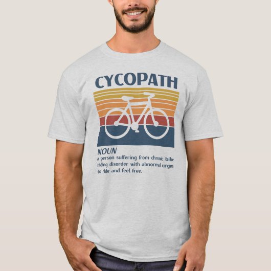 Cycopath Definition Retro  Cycling T-shirt (Voorkant)