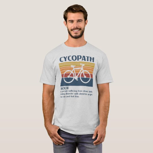 Cycopath Definition Retro Cycling T-shirt (Voorkant volledig)