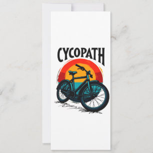 Cycopath: Energetische fiets met zonsondergang Gra Save The Date