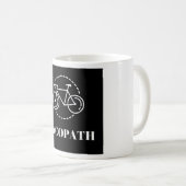 Cycopath Fietsen Gestraft Minimalistische Wegfiets Koffiemok (Voorkant rechts)