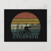 Cycopath Funny Biking gezegde Feestdagenkaart (Voorkant)