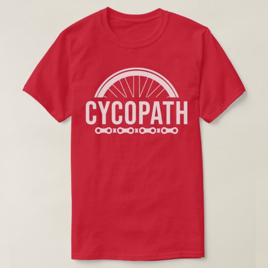 Cycopath Funny Cycling Design T-shirt (Design voorkant)