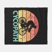 Cycopath Funny Cycling Fleece Deken (Voorkant (Horizontaal))