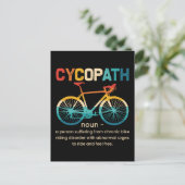 Cycopath Funny Cycling for Cyclists and Bikers Feestdagenkaart (Staand voorkant)
