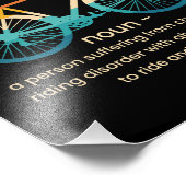 Cycopath Funny Cycling for Cyclists and Bikers Foto Afdruk (Hoek)