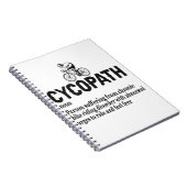 Cycopath Funny Cycling for Cyclists and Bikers Notitieboek (Rechterzijde)