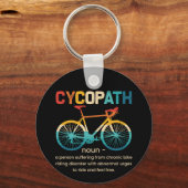 Cycopath Funny Cycling for Cyclists and Bikers Sleutelhanger (Achterkant)