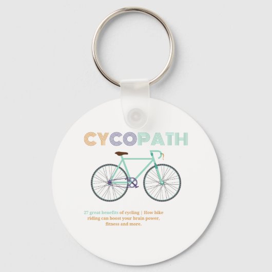 Cycopath Funny Cycling for Cyclists and Bikers . Sleutelhanger (Voorkant)