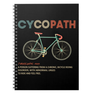 Cycopath Funny Cycling Gifs for Cyclists Bikers Notitieboek