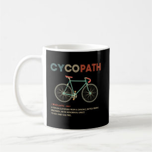 Cycopath Funny Cycling Gift for Cyclists Bikers Koffiemok