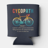 Cycopath, Funny Gift for Cycling Blikjeskoeler (Achterkant)