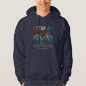 Cycopath, Funny Gift for Cycling Hoodie (Voorkant)